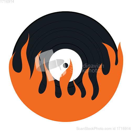 Image of Flame vinyl icon