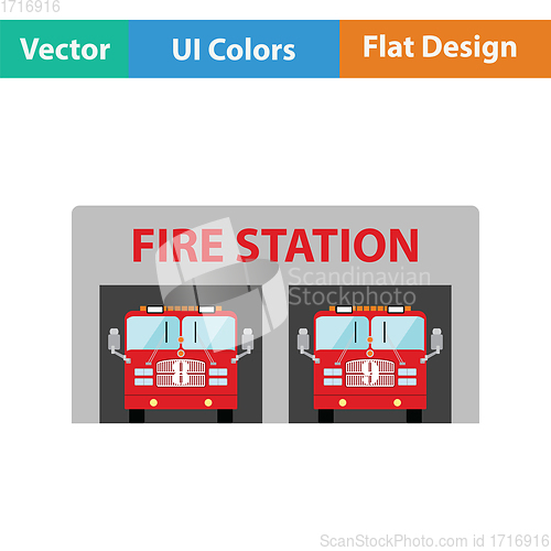 Image of Fire station icon