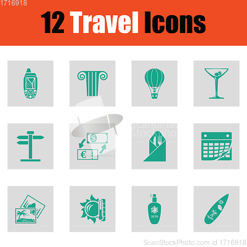 Image of Travel icon set