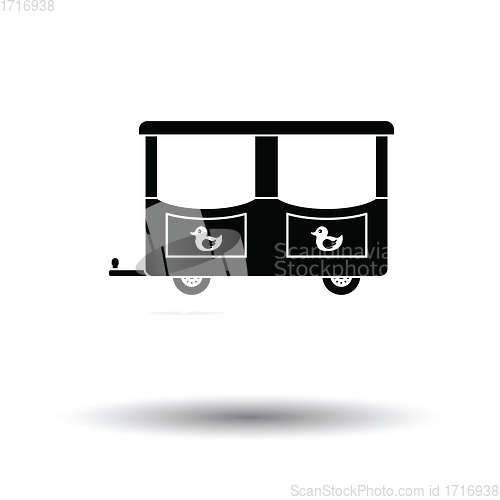 Image of Wagon of children train icon