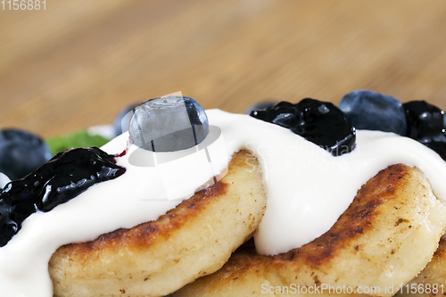 Image of fried curd cheese cakes