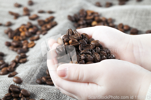 Image of fragrant coffee grains