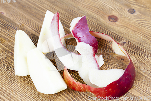 Image of red apple skin
