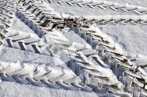 Image of traces of cars