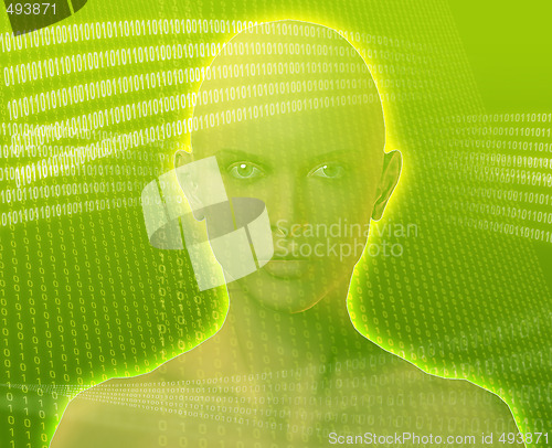 Image of Digital woman