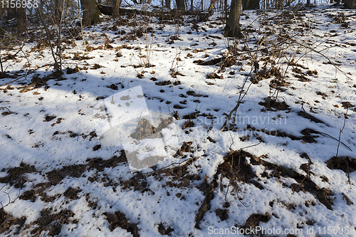 Image of Snow drifts in winter