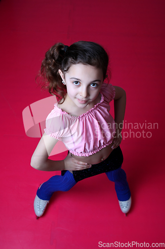 Image of Figure Skater on Artificial Ice