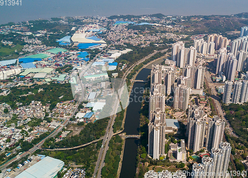 Image of Top view of Hong Kong building