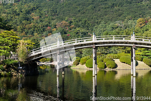 Image of Traditional Ritsurin Garden in Japan