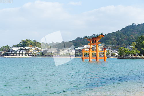 Image of Floating torii gate in Itsukushima