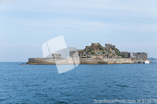 Image of Gunkanjima island in Japan