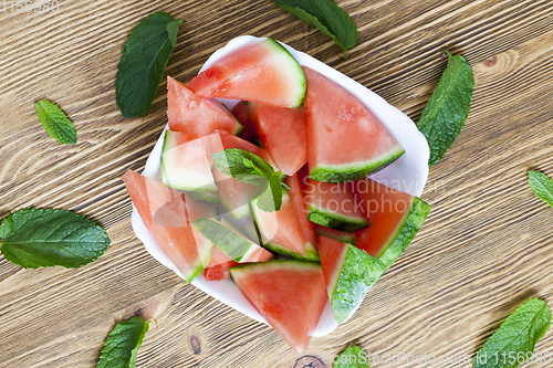 Image of red watermelon