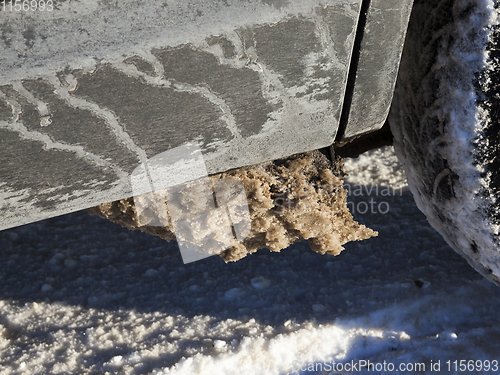 Image of Dirty car, winter