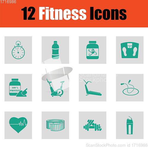 Image of Fitness icon set