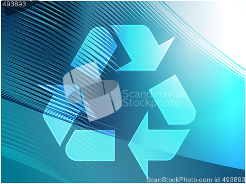 Image of Recycling eco symbol