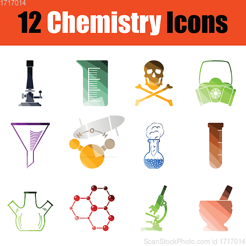 Image of Chemistry icon set