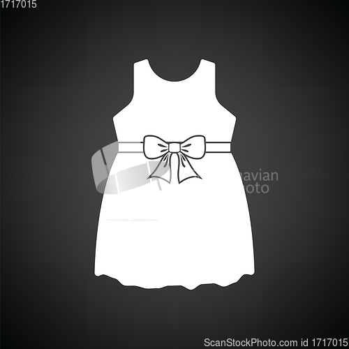 Image of Baby girl dress icon