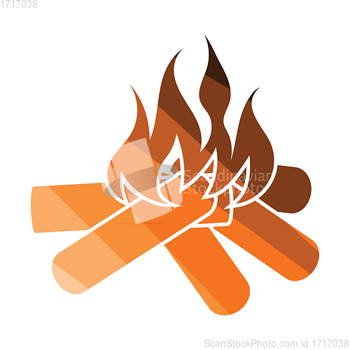 Image of Camping fire  icon