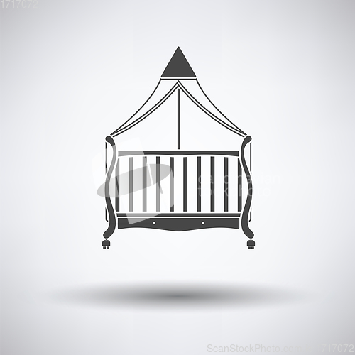 Image of Crib with canopy icon