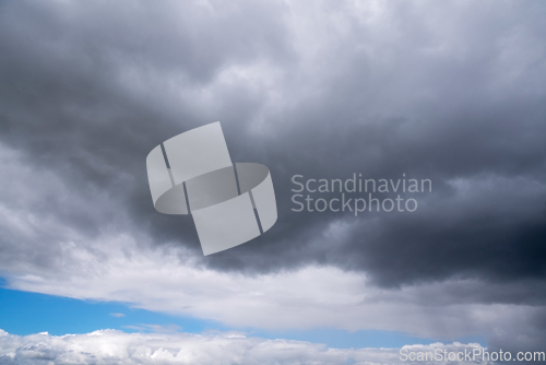 Image of Dark clouds with rain