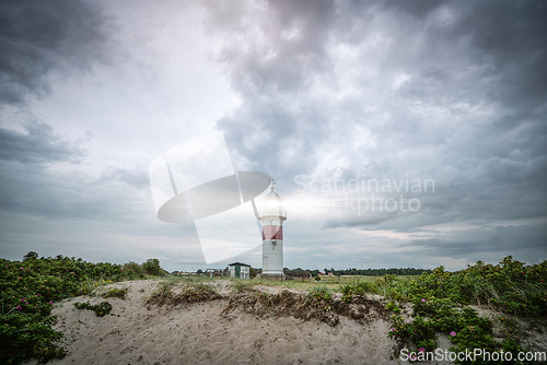 Image of Lighthouse in cloudy weather