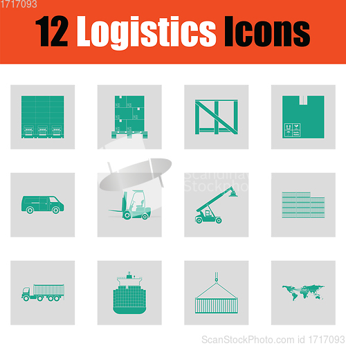 Image of Logistics icon set