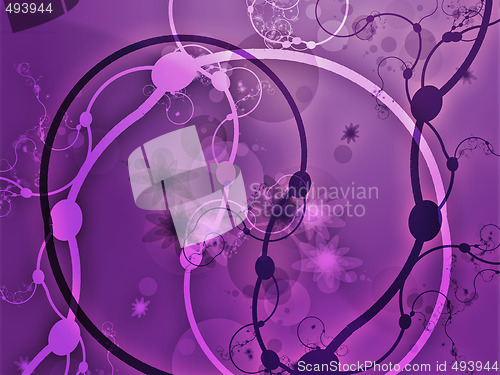 Image of Swirly floral grunge