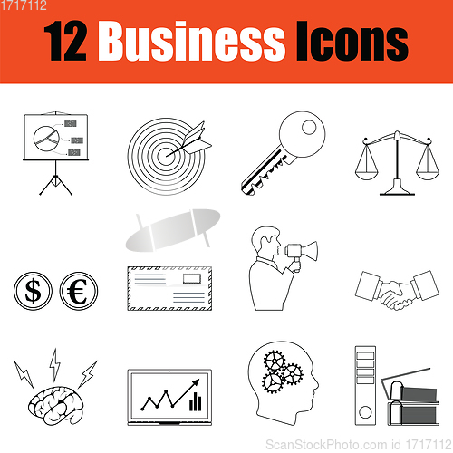 Image of Business icon set