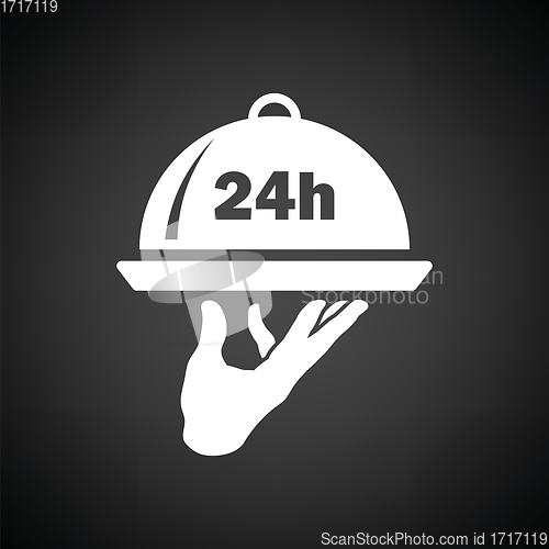 Image of 24 hour room service icon