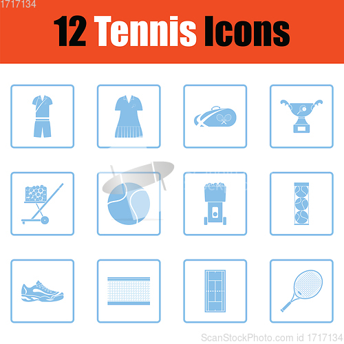 Image of Tennis icon set