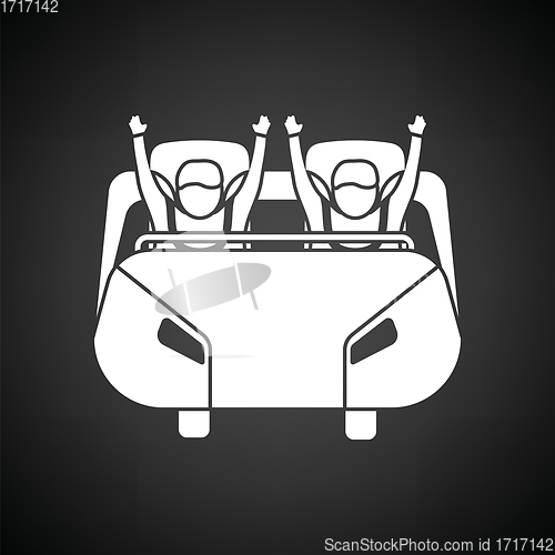 Image of Roller coaster cart icon
