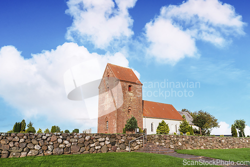 Image of Danish church made of red bricks