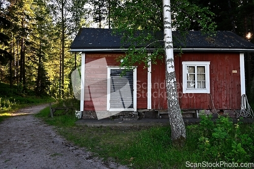 Image of traditional finnish wooden house