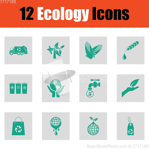 Image of Ecology icon set