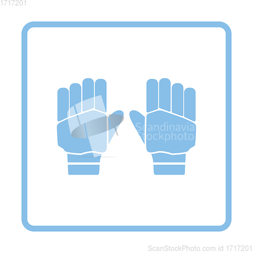 Image of Pair of cricket gloves icon