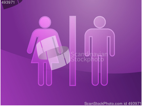 Image of Toilet symbol illustration