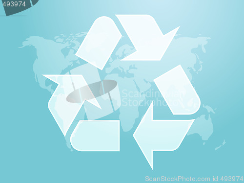 Image of Recycling eco symbol