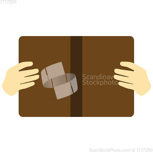 Image of Boy reading book icon