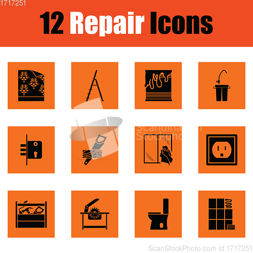 Image of Set of repair icons