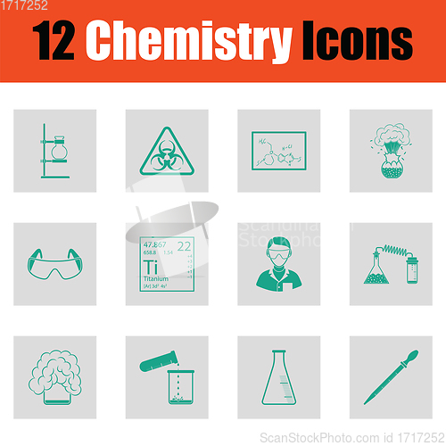 Image of Chemistry icon set