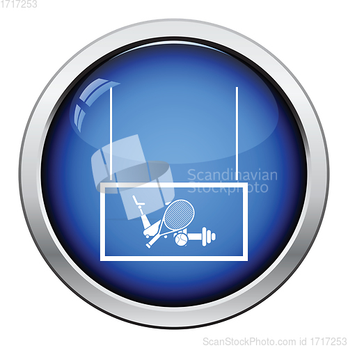 Image of Sport goods market department icon