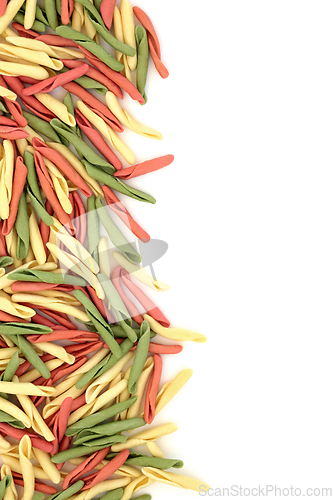 Image of Fusilli Pulgiesi Tricolore Pasta Background