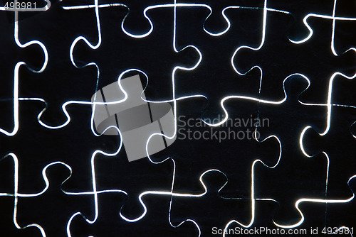 Image of abstract puzzle background 