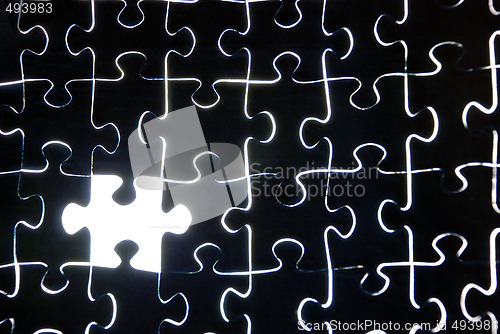 Image of abstract puzzle background 