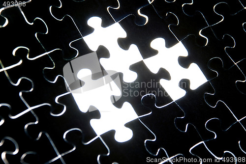 Image of abstract puzzle background 
