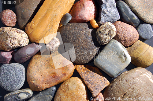 Image of abstract background with colorful stones