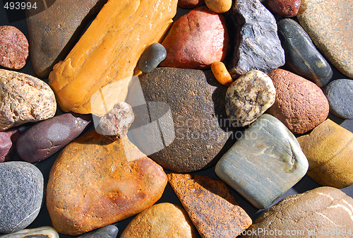 Image of abstract background with colorful stones