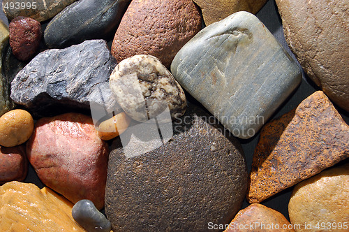 Image of abstract background with colorful stones