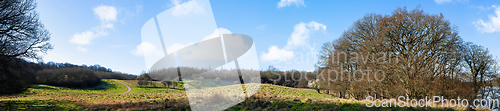 Image of Countryside panorama landscape in the early spring