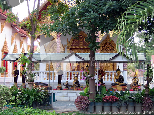 Image of The buddhas. Chiang Mai. Thailand